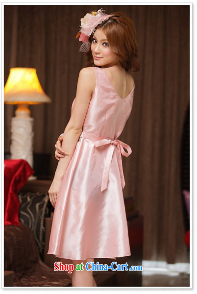 The heartrending 2015 Korean version of the new, shorter, wedding banquet presided over bridesmaid V OL for white-collar lady bow tie-waist wedding dresses skirt 3213 champagne color L pictures, price, brand platters! Elections are good character, the national distribution, so why buy now enjoy more preferential! Health