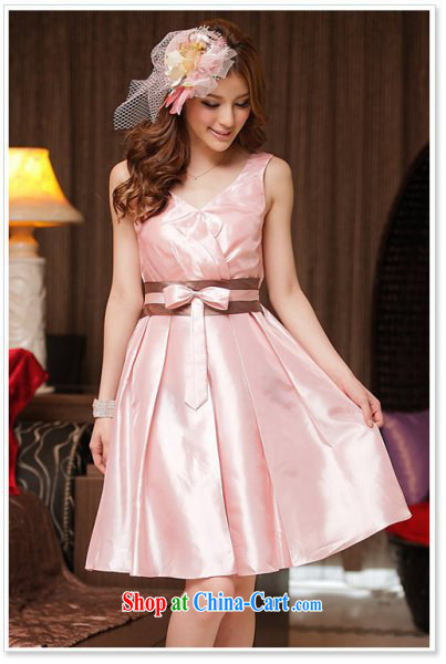 The heartrending 2015 Korean version of the new, shorter, wedding banquet presided over bridesmaid V OL for white-collar lady bow tie-waist wedding dresses skirt 3213 champagne color L pictures, price, brand platters! Elections are good character, the national distribution, so why buy now enjoy more preferential! Health