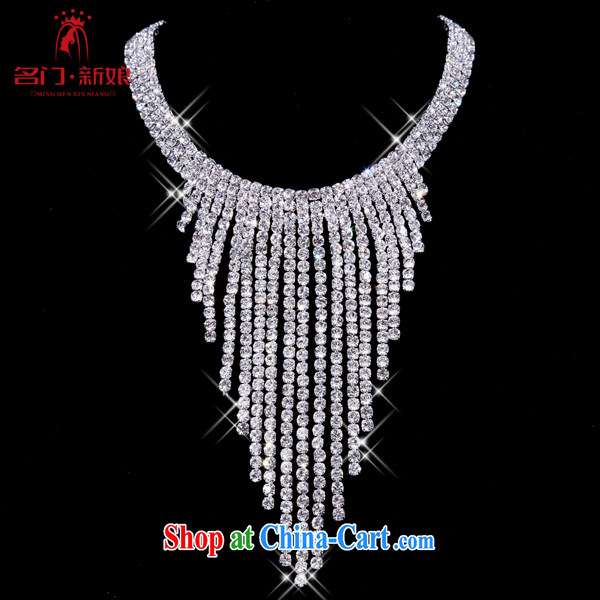 The bridal accessories bridal jewelry bridal necklace set wedding dresses water diamond necklace marriage 165 silver pictures, price, brand platters! Elections are good character, the national distribution, so why buy now enjoy more preferential! Health