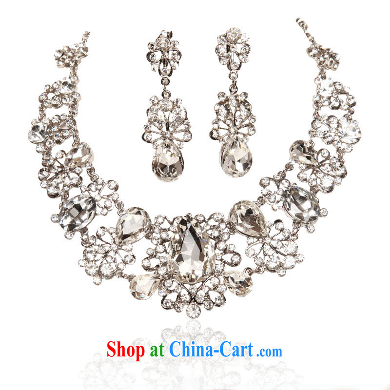 The bridal suite link water diamond necklace wedding jewelry new wedding accessories bridal necklace 153 silver