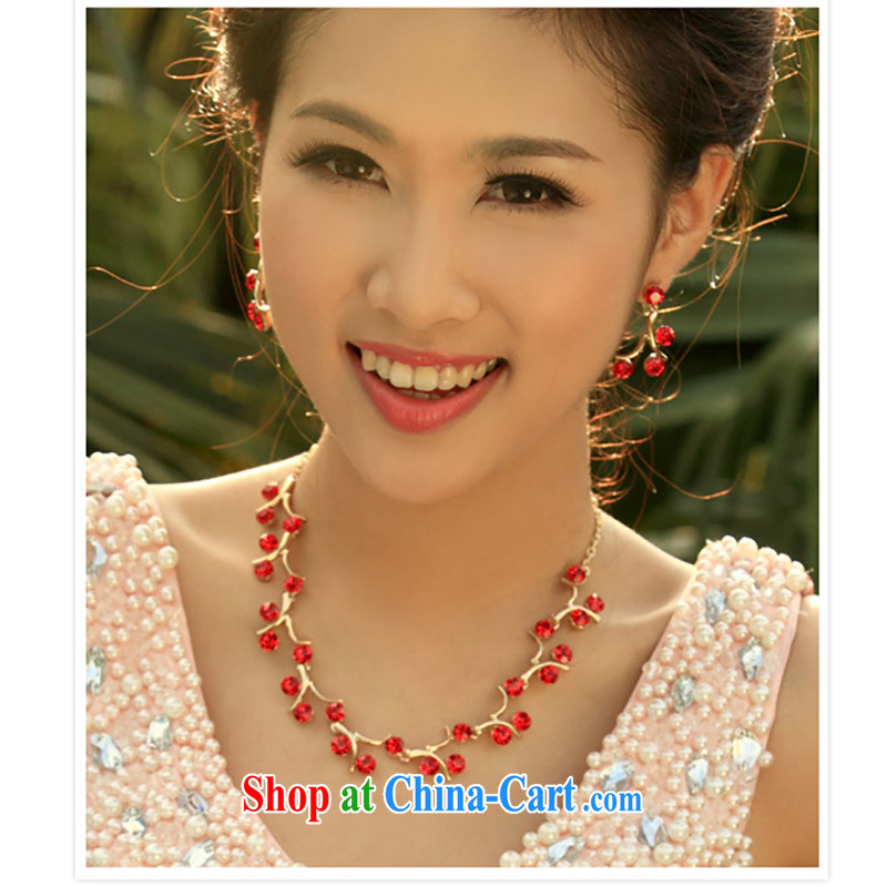 The bride's wedding accessories bridal suite link bridal jewelry set marriage link 203 red, a bride, and shopping on the Internet
