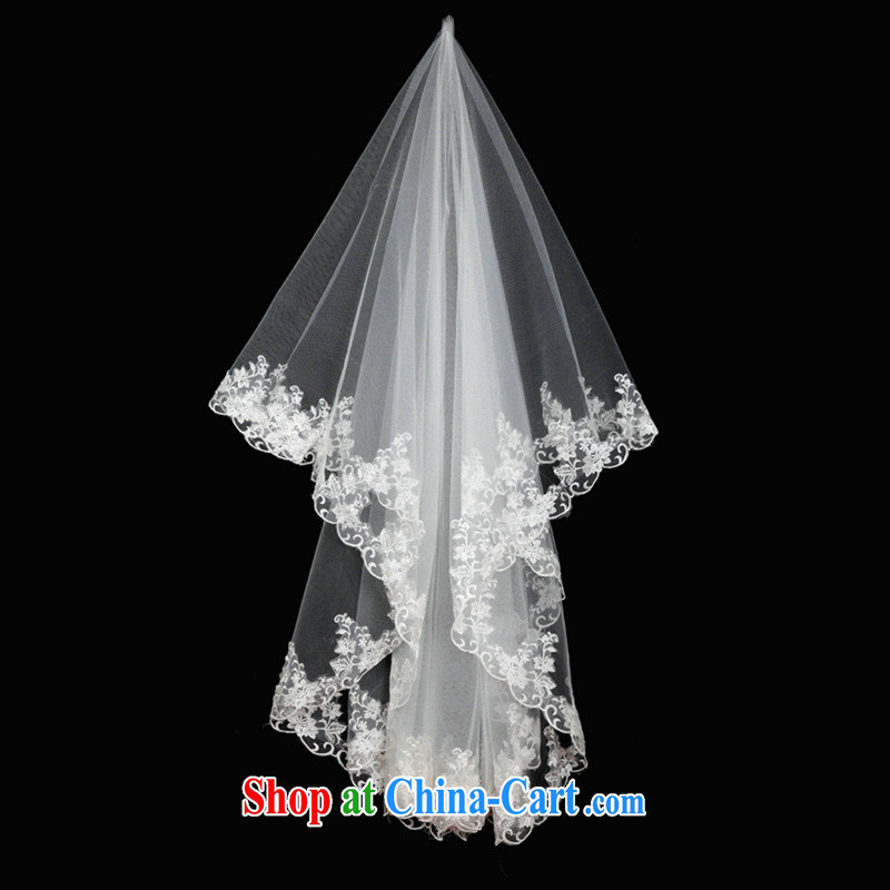 The bride's long head yarn bridal and legal standard and legal 027 about 3 M m White