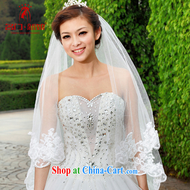 The bride's upscale bridal head yarn | wedding dresses and Long Head yarn 057 white white