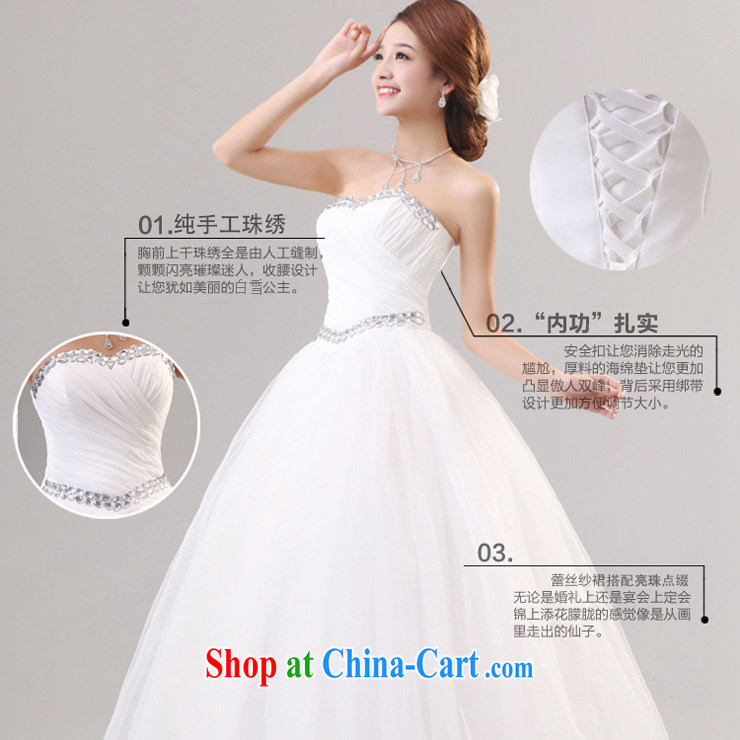 2014 new Mak Hee-sweet Princess wedding water drilling design and elegant simplicity and crystal diamond Palace Korean Princess white XL/170 pictures, price, brand platters! Elections are good character, the national distribution, so why buy now enjoy more preferential! Health