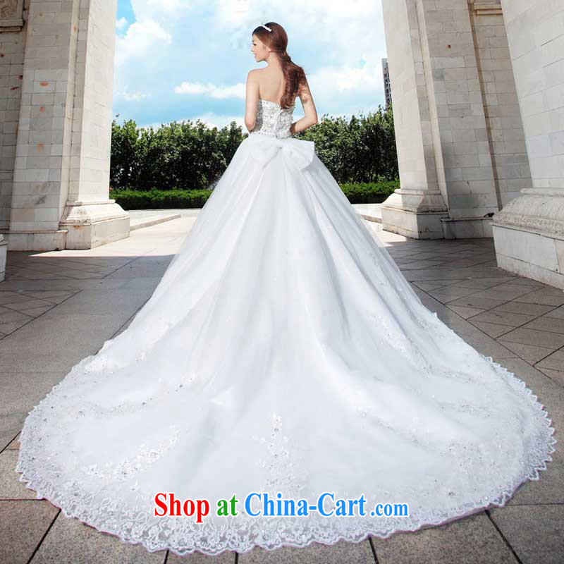 The bride's wedding dresses Korean Princess sweet wedding new large tail wedding 949 L, the bride, shopping on the Internet
