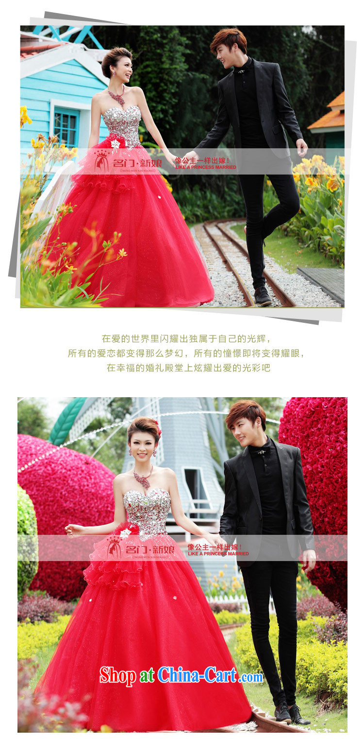 The bride's wedding dresses Korean Princess wedding upscale wedding new 894 red L pictures, price, brand platters! Elections are good character, the national distribution, so why buy now enjoy more preferential! Health