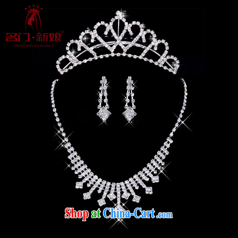 The bridal jewelry wedding jewelry bridal suite link Korean set link wedding accessories 3 piece suites Crowne Plaza 032 + 063 Kit link, a bride, and shopping on the Internet