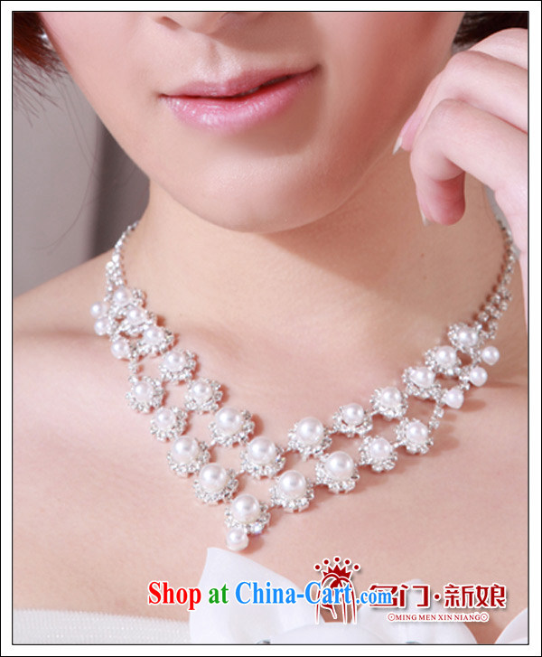 The bride's 11,000 sparkling water diamond necklace Korean-style wedding Set chain jewelry wedding accessories 3 Piece Set 027 link + 082 Crown pictures, price, brand platters! Elections are good character, the national distribution, so why buy now enjoy more preferential! Health