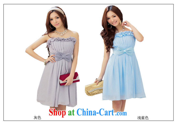 The Parting short, elegant Bow Tie bare chest small dress 2015 Korean wedding banquet hosted bridesmaid flouncing wedding sister dress 4270 purple XL pictures, price, brand platters! Elections are good character, the national distribution, so why buy now enjoy more preferential! Health