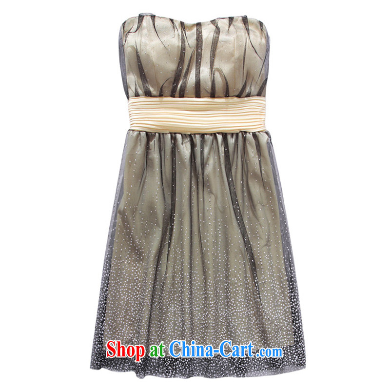 The heartrending Super Star Internet yarn small dress 2015 Korean version of the new, shorter, theatrical sister Princess Mary Magdalene by chest-waist dress dress 4284 black XXXL, the parting, and shopping on the Internet