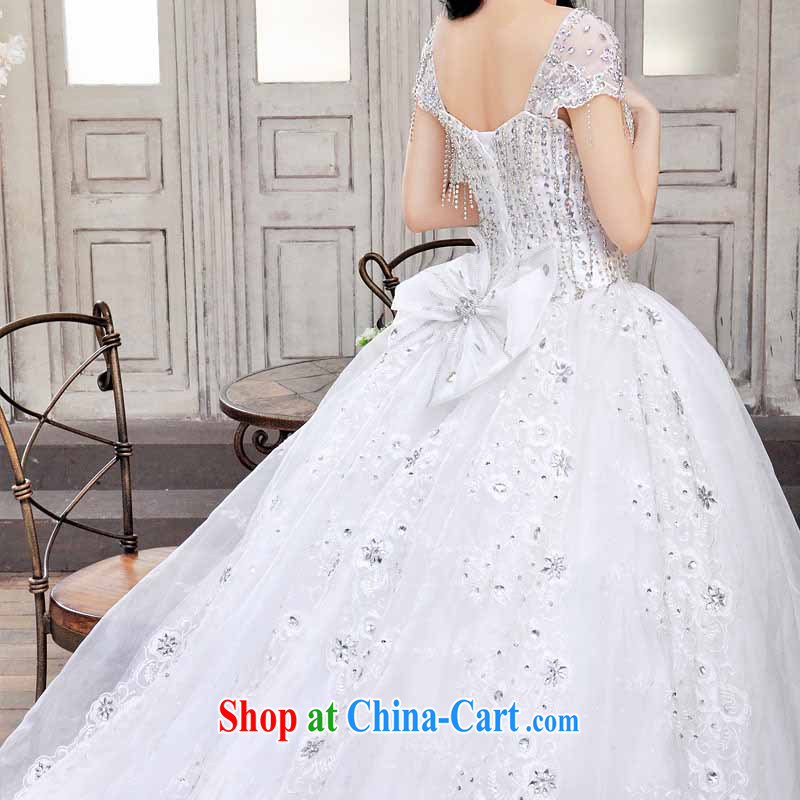 The bride's wedding Korean Princess wedding long-tail wedding sweet Deluxe Big-tail A M 930, a bride, and shopping on the Internet