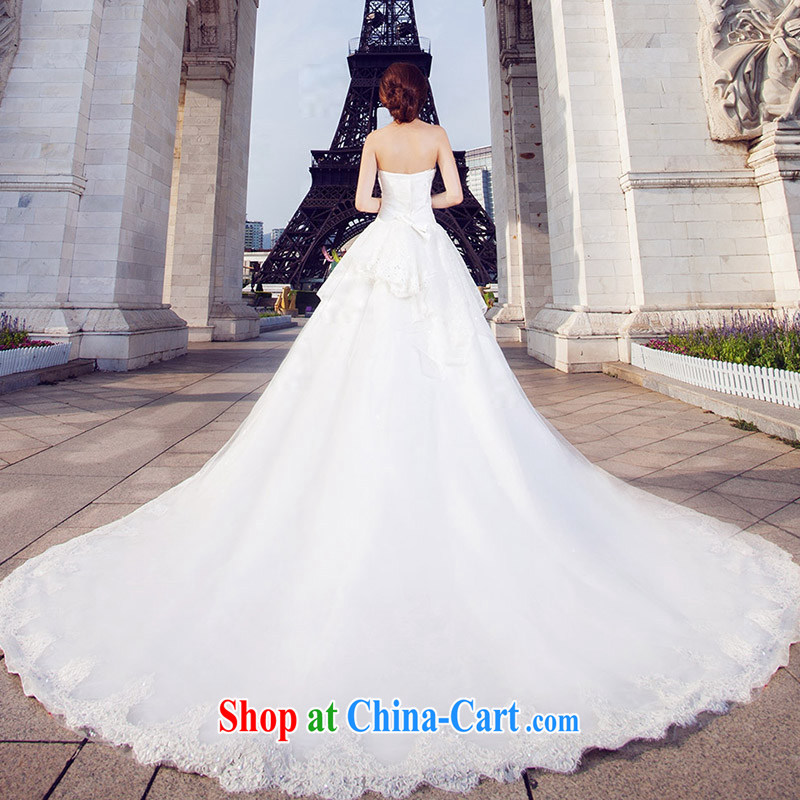 The bride Deluxe Big-tail Princess wedding wiped chest wedding 2015, 861 standard, L, the bride, shopping on the Internet