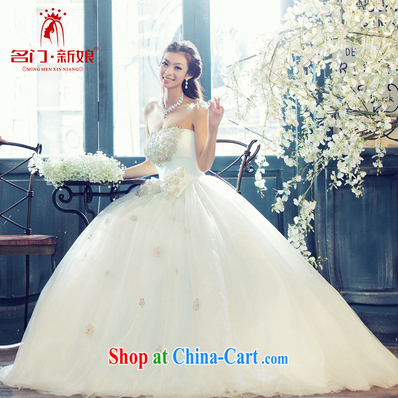 The bride's new Korean Palace minimalist luxury shaggy erase chest Princess wedding 810 the lint-free cloth, L