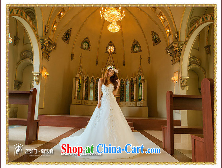 The bride's wedding dresses Korean sweet Princess wedding New Deluxe long-tail wedding 913 L pictures, price, brand platters! Elections are good character, the national distribution, so why buy now enjoy more preferential! Health