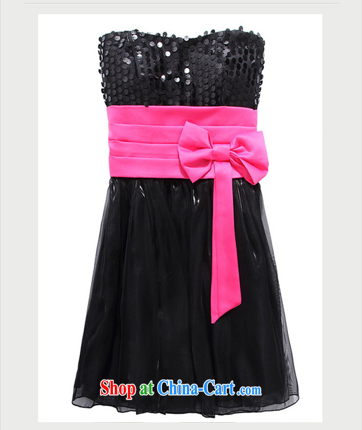 The heartrending spell color erase chest evening dress small 2015 Korean version of the new women short marriage moderator bridesmaid sister loaded, the waist dress 4306 black XXXL pictures, price, brand platters! Elections are good character, the national distribution, so why buy now enjoy more preferential! Health