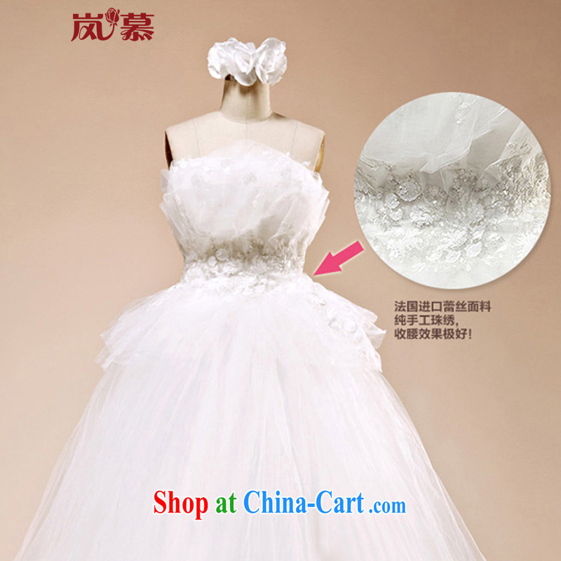 LAURELMARY sponsors the vera wang Wang Wei wipe version chest high waist pregnant women may also shaggy lace wedding 12 H 005 pure white (as shown) XL, sponsors, and shopping on the Internet