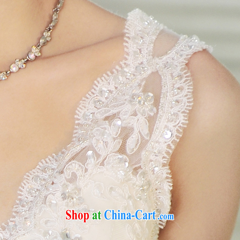 Full court, high quality custom diamond jewelry Korean long-tail wedding dresses 2015 new S 1260 tail 100 CM tailored, garden, and, on-line shopping