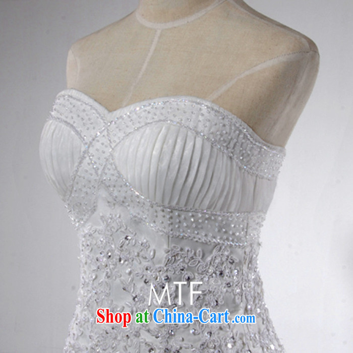 2015 new Korean version of gas at Merlion wedding dresses retro lace-tail wiped his chest wedding shot S 800 tail 60 CM tailored pictures, price, brand platters! Elections are good character, the national distribution, so why buy now enjoy more preferential! Health