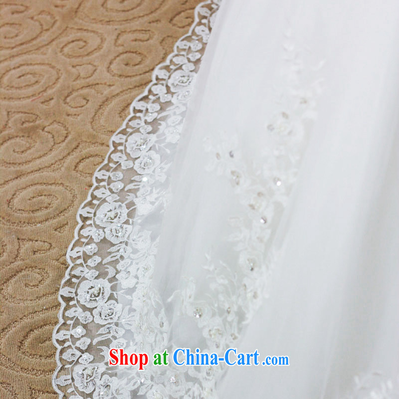 9099 MTFS lace crystal package shoulder bare chest two-Korea edition noble Deluxe Big-tail wedding with, tailor, garden, shopping on the Internet