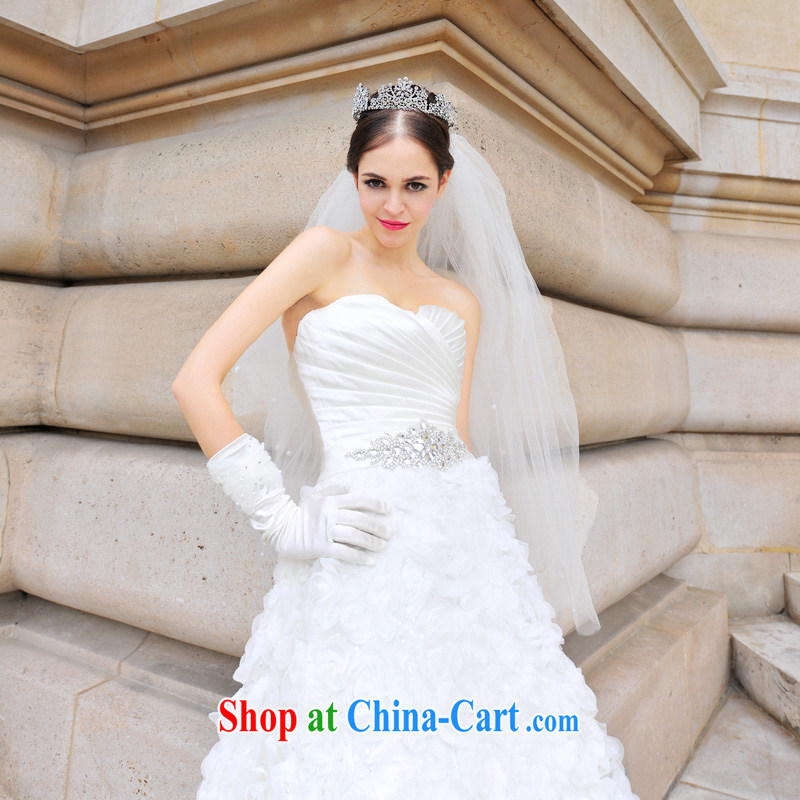 2015 Paris Station new wedding dresses Korean Palace and elegant Princess Mary Magdalene antique chest wedding dresses 1269 S-tail 100 CM tailored, garden, shopping on the Internet