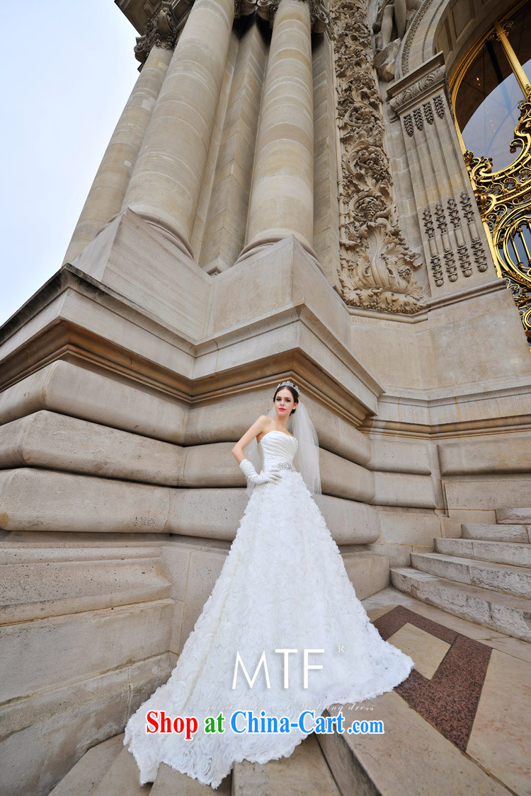 2015 Paris Station new wedding dresses Korean Palace elegant Princess Mary Magdalene antique chest wedding dresses 1269 s tail 100 CM tailored pictures, price, brand platters! Elections are good character, the national distribution, so why buy now enjoy more preferential! Health
