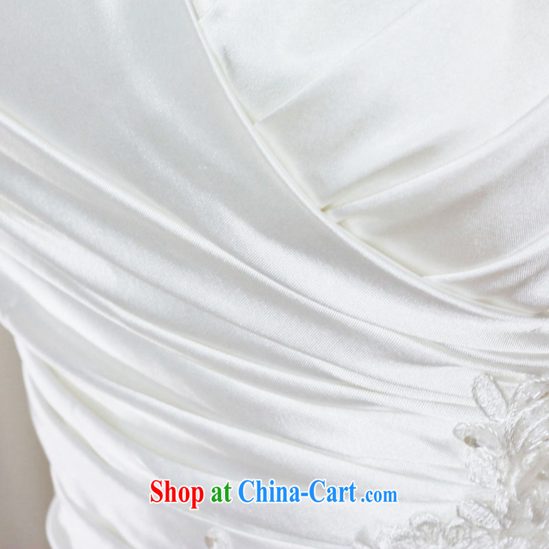 2015 new garden/MTF Korean short Princess shaggy dress wiped his chest lace wedding dresses S 623 ivory tailored, garden, shopping on the Internet