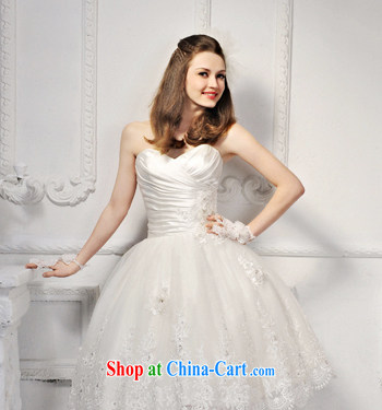 2015 new garden/MTF Korean short Princess shaggy dress wiped chest lace wedding dresses S 623 ivory tailored pictures, price, brand platters! Elections are good character, the national distribution, so why buy now enjoy more preferential! Health