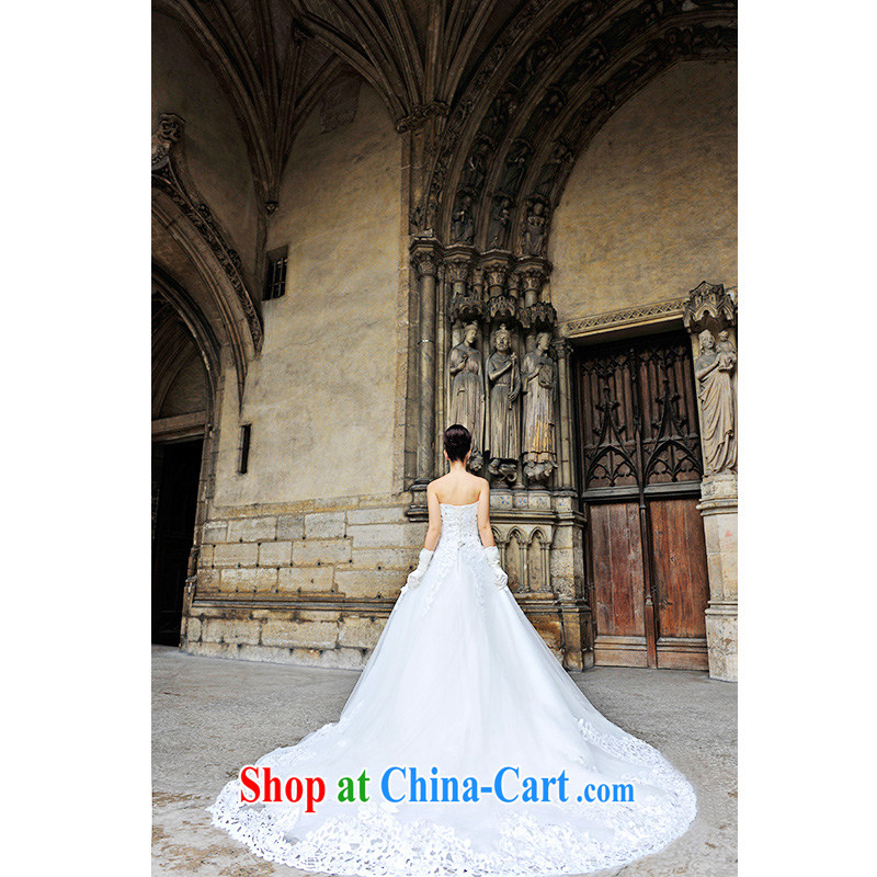 2015 new wedding dresses garden/MTF elegant erase chest strap the tail Princess wedding s 1298 ivory tail 50CM tailor, garden, and shopping on the Internet