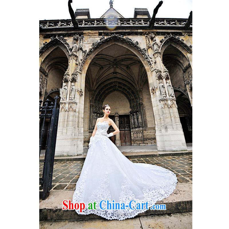 2015 new wedding dresses garden/MTF elegant erase chest strap the tail Princess wedding s 1298 ivory tail 50CM tailor, garden, and shopping on the Internet