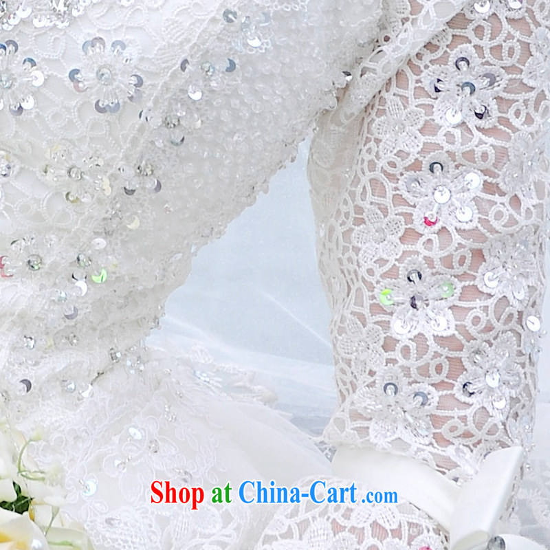 2015 new wedding dresses garden/MTF long-sleeved retro sexy back exposed tail Princess wedding s 1293 ivory tailored to full chamber, and, shopping on the Internet