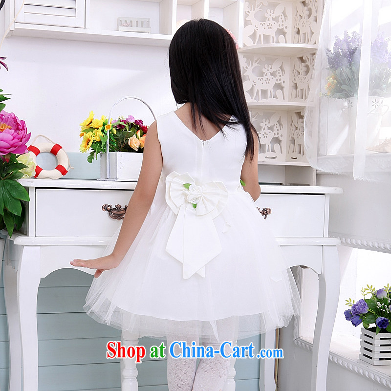 Moon 珪 guijin dresses children show children serving dance uniforms cygnets shaggy dress T07m White 10, scheduled 3 Days from Suzhou shipping, 珪 Keun (guijin), online shopping