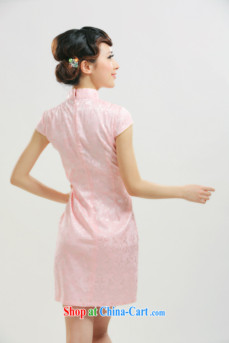 Slim li know that 2015 spring and summer new auspicious Peacock Chinese Robes embroidery improved cultivating small dress QR 007 pink XL pictures, price, brand platters! Elections are good character, the national distribution, so why buy now enjoy more preferential! Health