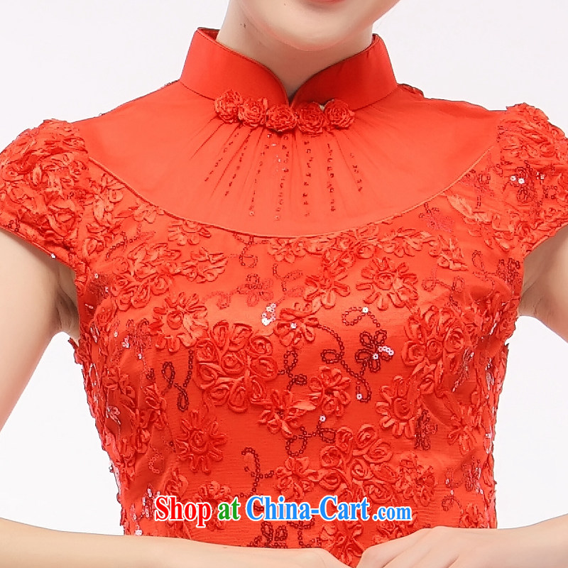 Slim li know that daily retro cheongsam dress improved stylish bridal wedding bridesmaid dress 2015 new lace QW 001 - 1 red XL, slim Li (Q . LIZHI), shopping on the Internet
