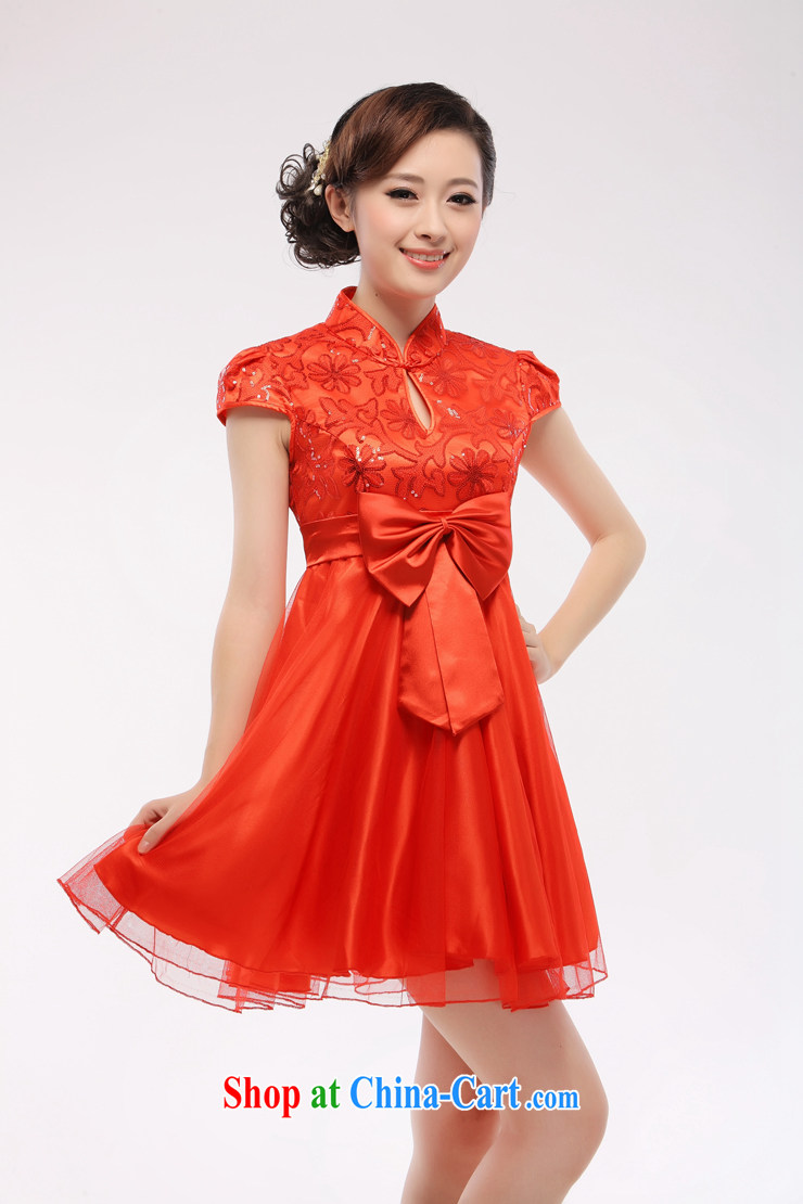 2014 summer new pregnant women short, bride with bows dresses wedding dresses red dress slim Li know QT 15 - 1 red L pictures, price, brand platters! Elections are good character, the national distribution, so why buy now enjoy more preferential! Health