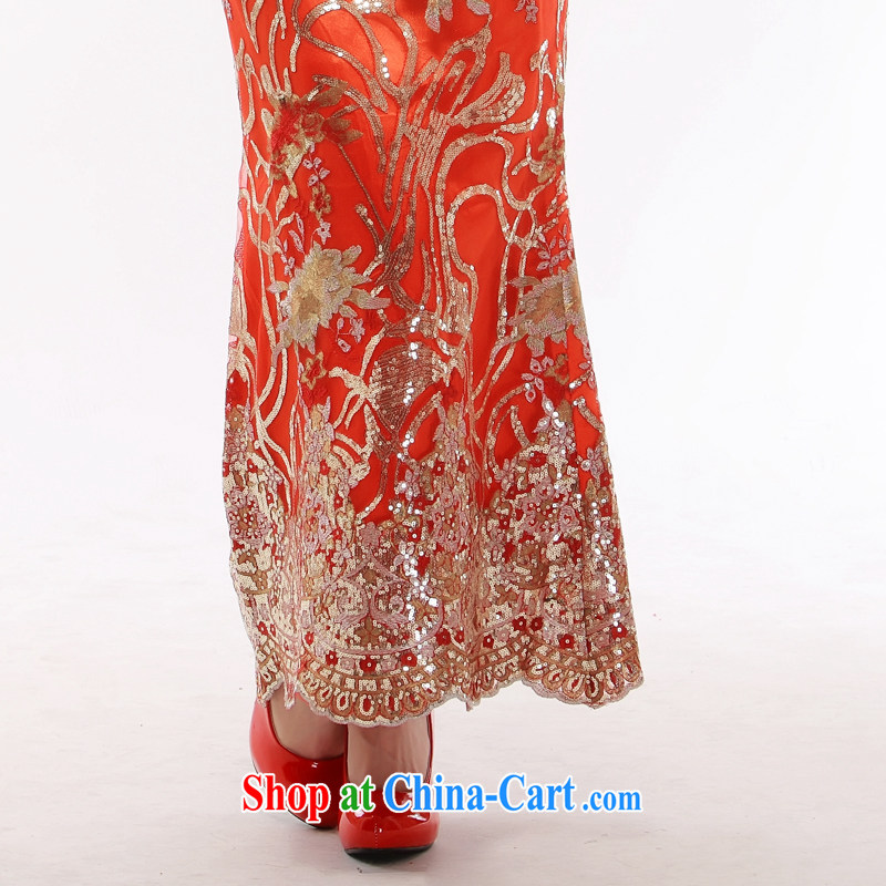 Slim li know that 2014 new wedding dress bridal dresses with red, genuine long marriage dresses skirts QT 22 red XL, slim Li (Q . LIZHI), online shopping