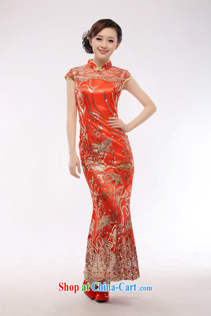 Slim li know 2014 new wedding dress bridal dresses with red, genuine long marriage dresses skirts QT 22 red XL pictures, price, brand platters! Elections are good character, the national distribution, so why buy now enjoy more preferential! Health