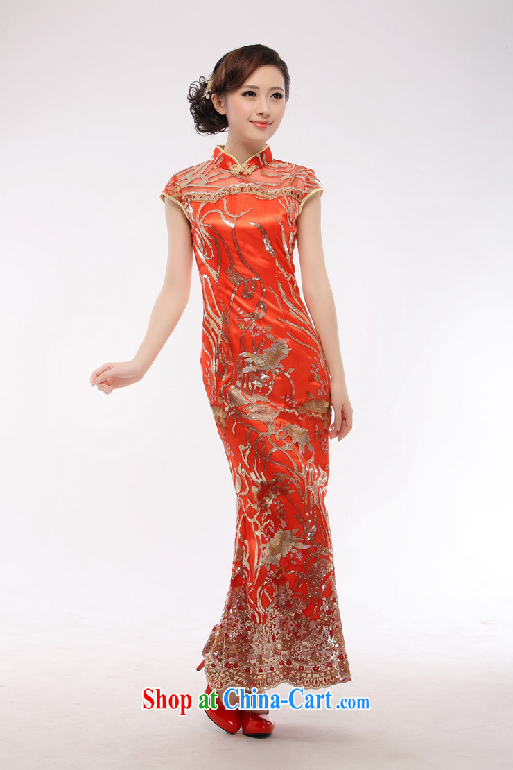 Slim li know 2014 new wedding dress bridal dresses with red, genuine long marriage dresses skirts QT 22 red XL pictures, price, brand platters! Elections are good character, the national distribution, so why buy now enjoy more preferential! Health