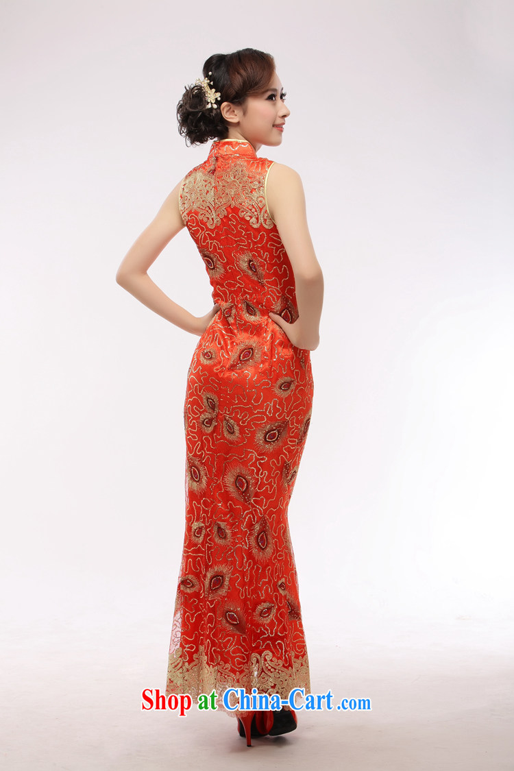 Slim li know that 2015 summer new bride wedding dress long crowsfoot service slim Li know cheongsam dress bows dress QT 20 red XL pictures, price, brand platters! Elections are good character, the national distribution, so why buy now enjoy more preferential! Health