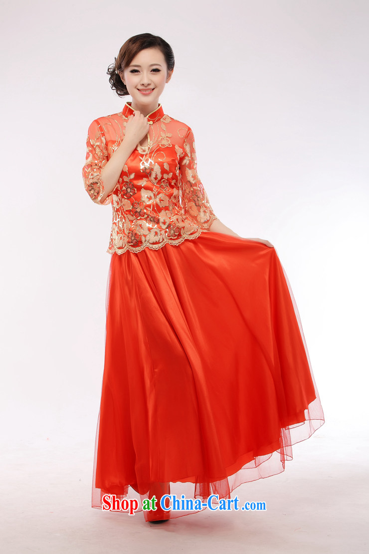 Slim li know 2014 new marriages red bows dress cheongsam dress stylish improved QB 8007 / (12 - 31) red XL pictures, price, brand platters! Elections are good character, the national distribution, so why buy now enjoy more preferential! Health