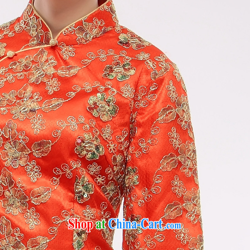 Slim li know bridal suite stylish outfit able to retro Chinese qipao wedding dress dress qipao Kit 2014 new QT 18 cuff not Openwork XXXL, slim Li (Q . LIZHI), online shopping