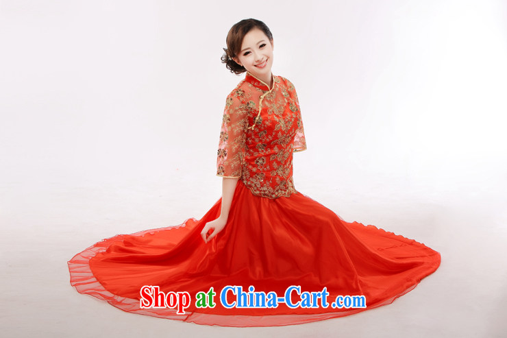 Slim li know bridal suite stylish outfit able to retro Chinese qipao wedding dress dress qipao Kit 2014 new QT 18 cuff not Openwork XXXL pictures, price, brand platters! Elections are good character, the national distribution, so why buy now enjoy more preferential! Health