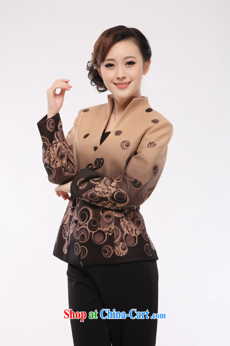 The slim li know as soon as possible 2013 autumn and winter new cotton thick coat, older Chinese gross T-shirt is long-sleeved QW 66 brown XXXXL pictures, price, brand platters! Elections are good character, the national distribution, so why buy now enjoy more preferential! Health