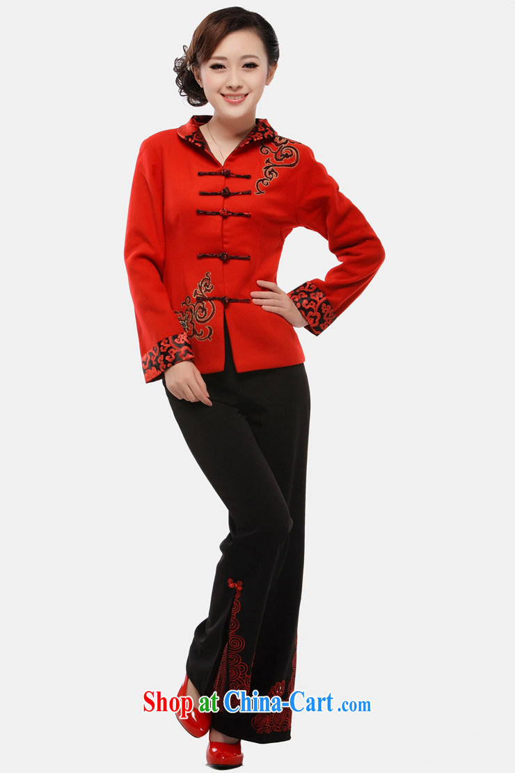 The slim li know as soon as possible, older women long-sleeved T-shirt stylish air quality MOM clothing New Tang jackets larger QW 8012/ () red XXXXXL pictures, price, brand platters! Elections are good character, the national distribution, so why buy now enjoy more preferential! Health