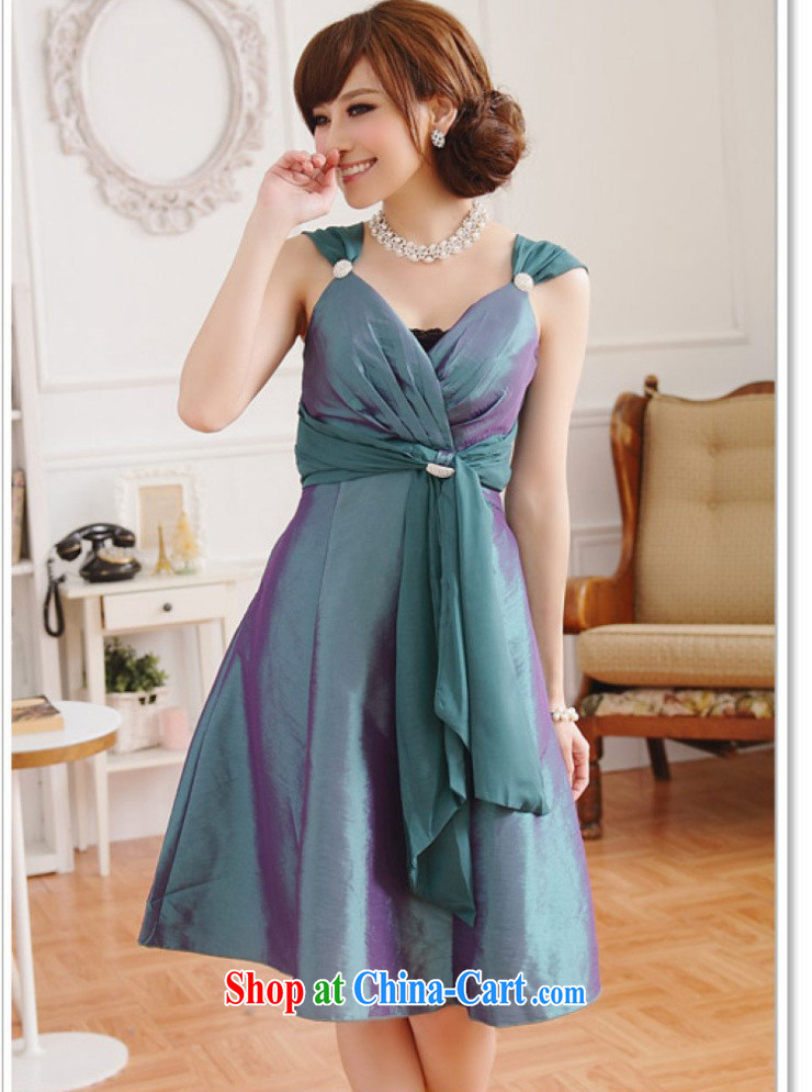 The heartrending straps small dress 2015 Korean short Banquet hosted annual performance diamond tie wrapped chest thin waist V brought us chest skirt 4420 green XXXL pictures, price, brand platters! Elections are good character, the national distribution, so why buy now enjoy more preferential! Health