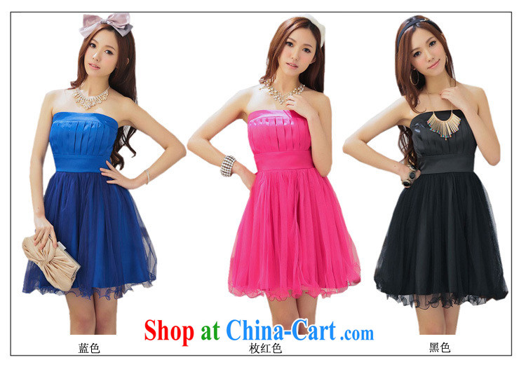 The heartrending wiped his chest Evening Dress small dress 2015 Korean version of the new, female short, the theatrical wrinkled yarn yarn show clothing dress 4439 black XL pictures, price, brand platters! Elections are good character, the national distribution, so why buy now enjoy more preferential! Health