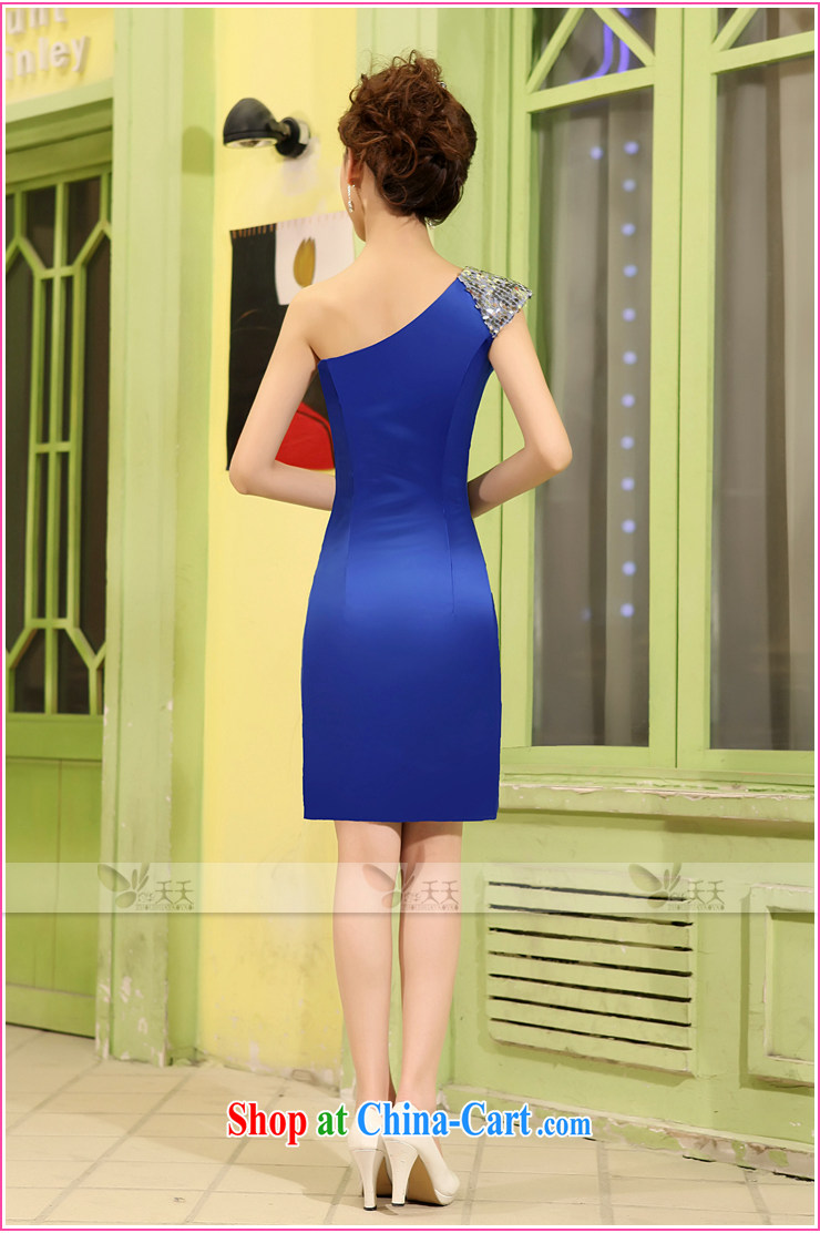 Mrs Alexa Lam growl 2013 new small dress short, Korean edition shoulder Evening Dress bridal toast serving red royal blue uniforms 13,961 royal blue XS pictures, price, brand platters! Elections are good character, the national distribution, so why buy now enjoy more preferential! Health