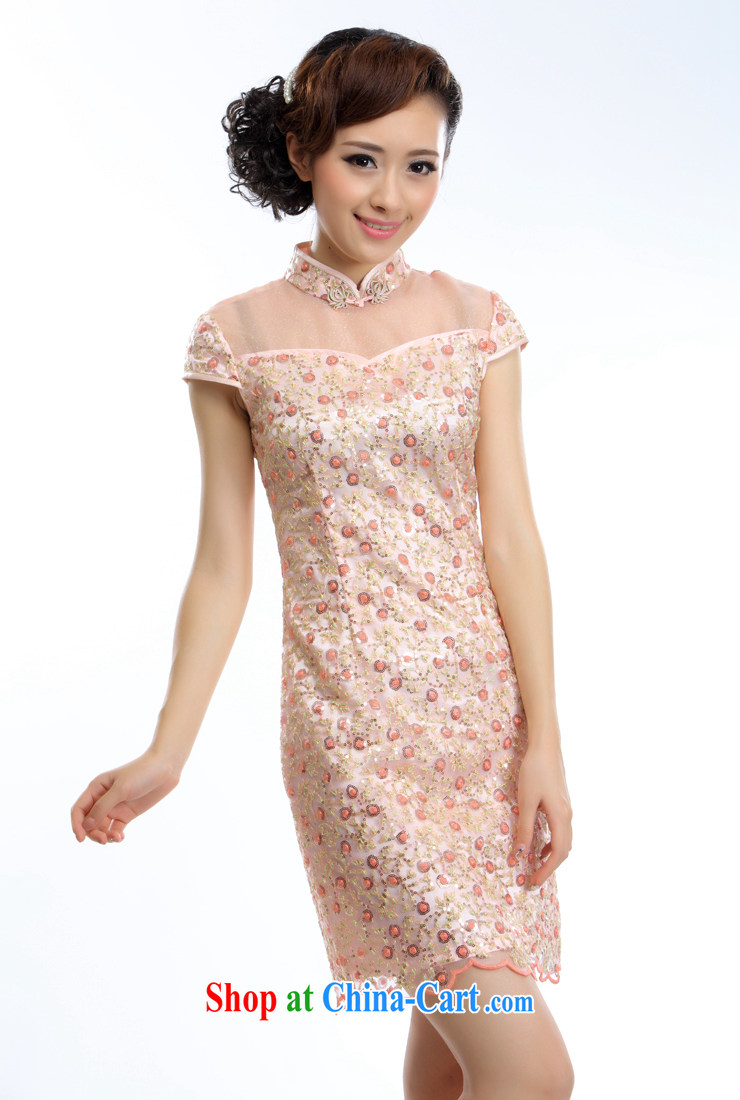 Slim li know 2015 spring and summer new improved stylish bows Service Bridal wedding dresses short dresses A - 894 pink S pictures, price, brand platters! Elections are good character, the national distribution, so why buy now enjoy more preferential! Health