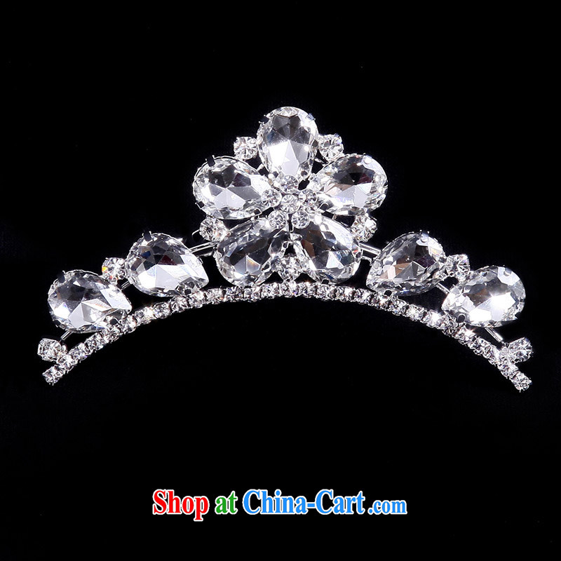 The bride's luxury furnishings bridal jewelry wedding accessories on diamond luxury 3 Piece Set 095 crown; 164 Kit link, a bride, shopping on the Internet