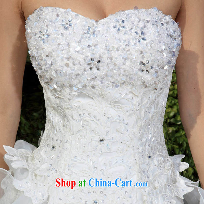 The bride's wedding dresses exquisite beaded Deluxe Big-tail wedding sweet Princess wedding A L 986, a bride, and shopping on the Internet