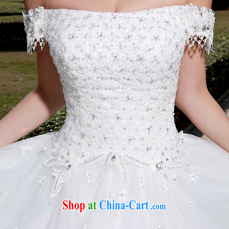 The bride's wedding dresses the Field shoulder wedding dresses 2015 new shaggy Princess with wedding A L 979, a bride, shopping on the Internet